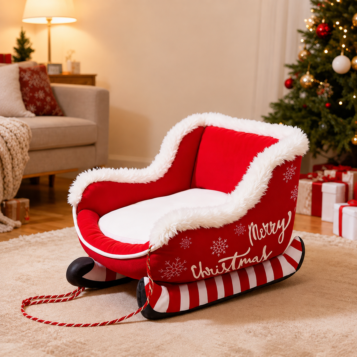 ELEVOPRO™ SantaSleigh Pet Bed