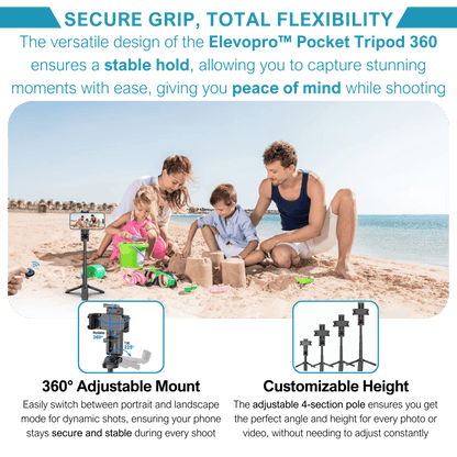 Elevopro™ Pocket Tripod 360 (remote only)