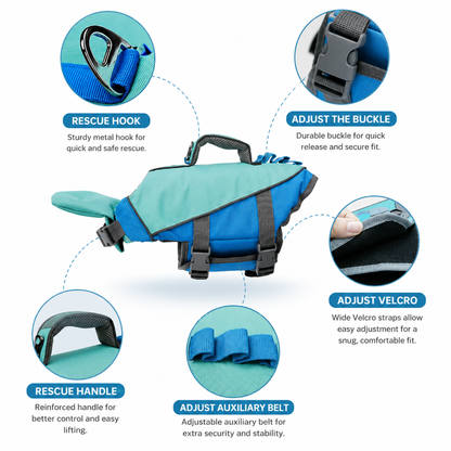 Elevopro™ AquaGuard Dog Life Jacket