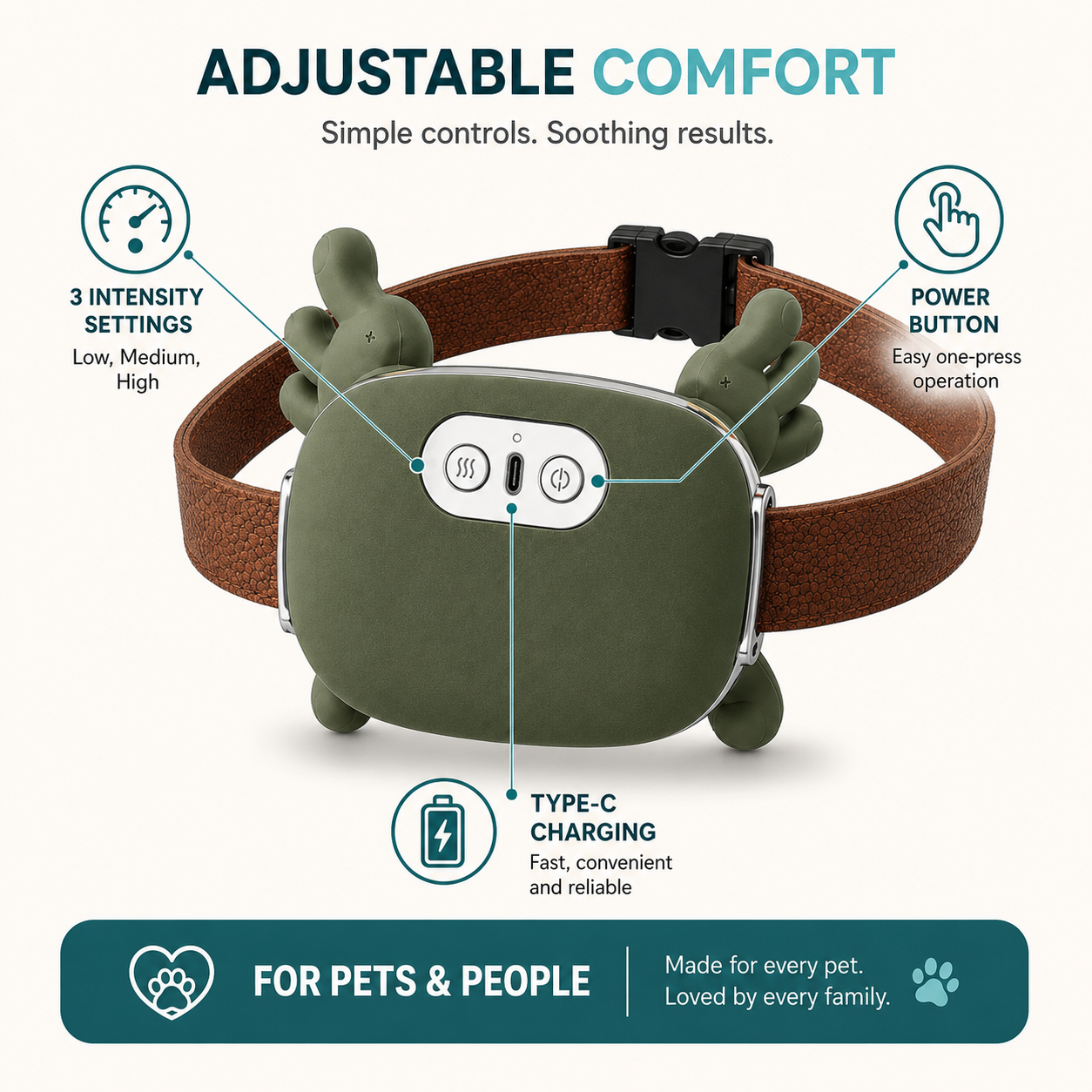 Elevopro™ Calming Support Dog Massager