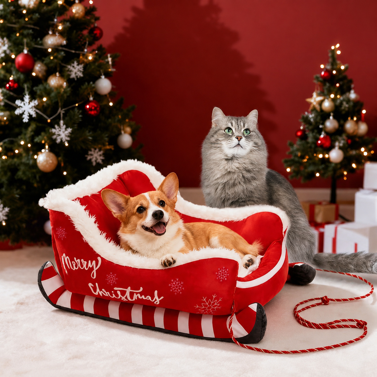 ELEVOPRO™ SantaSleigh Pet Bed