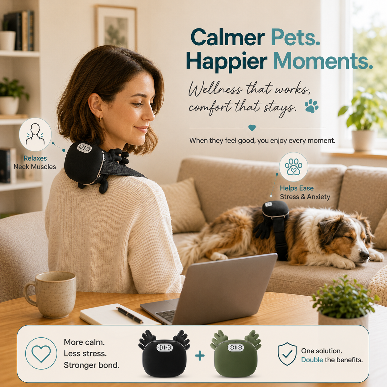Elevopro™ Calming Support Dog Massager